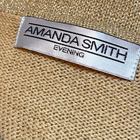 NWOT Gold Threaded Cardigan by Amanda Smith - Picture 8 of 8